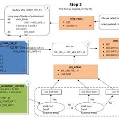 Cummulative opening flow diagram for Forest Practices Branch